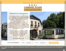 Tablet Screenshot of landhotel-plauen.de
